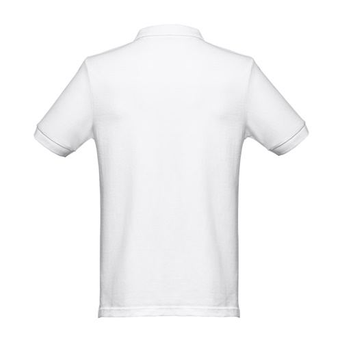 THC MONACO WH. Polo de manga curta para homem em algodão cardado
