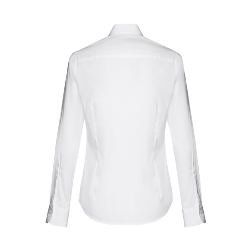 THC PARIS WOMEN WH. Camisa popelina de manga comprida para senhora. Cor branca