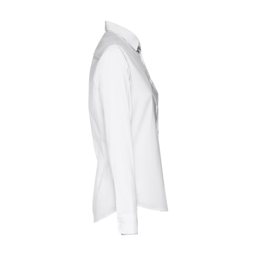 THC PARIS WOMEN WH. Camisa popelina de manga comprida para senhora. Cor branca