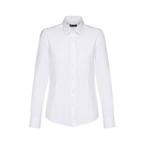 THC TOKYO WOMEN WH. Camisa oxford de manga comprida para senhora. Cor branca
