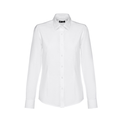 THC TOKYO WOMEN WH. Camisa oxford de manga comprida para senhora. Cor branca