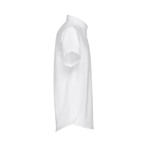 THC LONDON WH. Camisa oxford de manga curta para homem. Cor branca