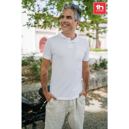 THC DHAKA WH. Polo para homem