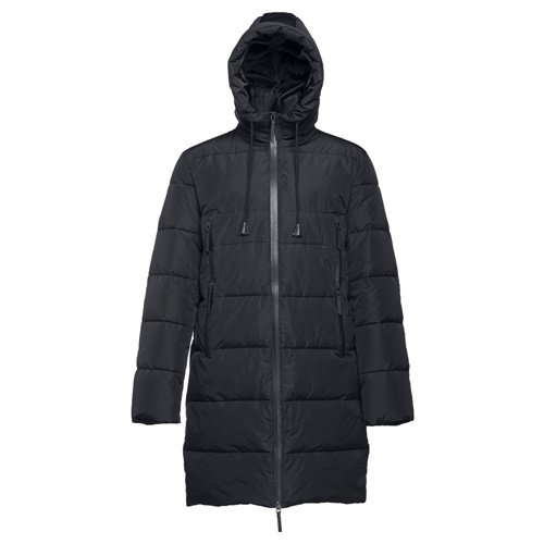 THC BRUSSELS. Parka longa unissexo acolchoada