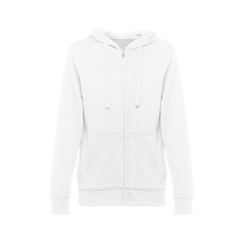 THC AMSTERDAM WOMEN WH. Sweatshirt para senhora, com fecho e capuz