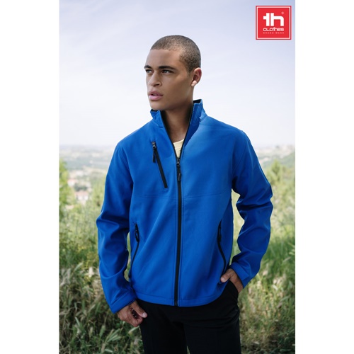 THC EANES. Casaco softshell (unissexo) em poliéster e elastano