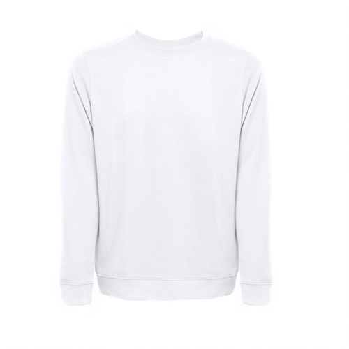 THC COLOMBO WH. Sweatshirt (unissexo) em felpa italiana sem carda. Cor branca