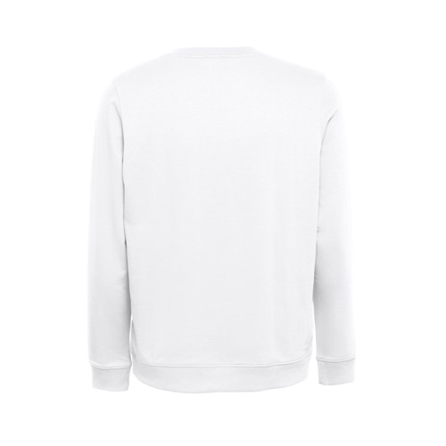 THC COLOMBO WH. Sweatshirt (unissexo) em felpa italiana sem carda. Cor branca
