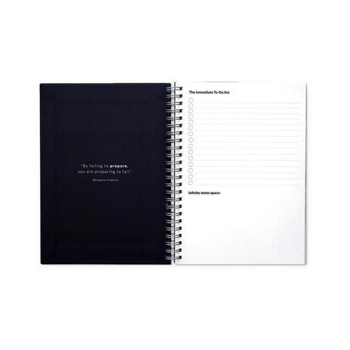 STARTER KIT INFINITE PLANNER A5. Kit composto um "Infinite Diary", kit de limpeza, marcador e suporte de marcador