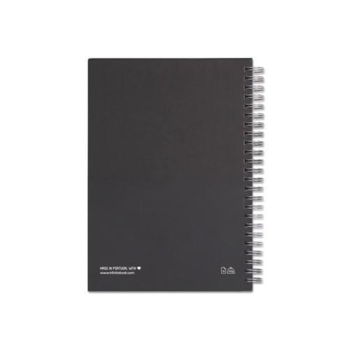 STARTER KIT INFINITEBOOK. Kit composto por “Infinitebook” com com capa dura, 1 kit de limpeza, 1 marcador e 1 suporte para esferográfica