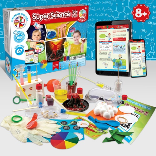 6 in 1 Super Science Kit I. Kit didático para crianças