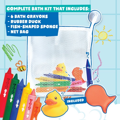 BATH CRAYONS. Brinquedo educativo para as crianças