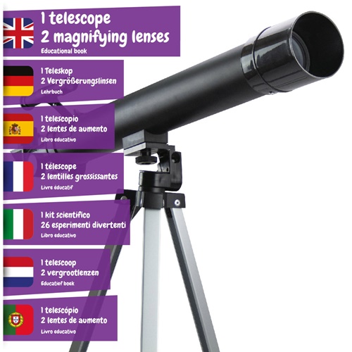 TELESCOPE. Brinquedo didático para as crianças