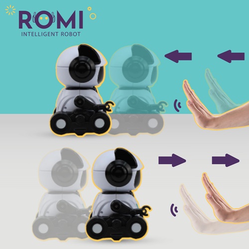 ROMI INTELLIGENT ROBOT. Brinquedo didático para crianças