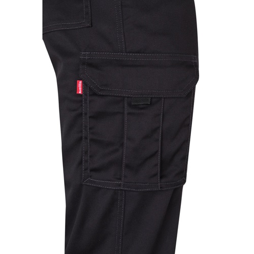 VL LUGH. Calças stretch multibolsos (240g/m²) em algodão (46%), EME (38%) e poliéster (16%)