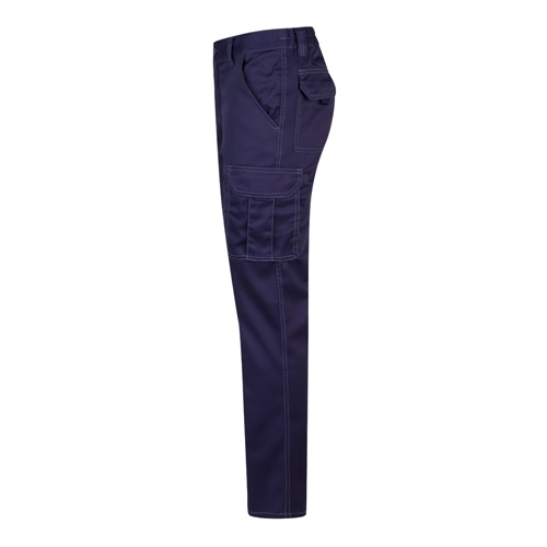 VL LUGH. Calças stretch multibolsos (240g/m²) em algodão (46%), EME (38%) e poliéster (16%)