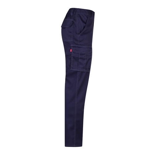 VL LUGH. Calças stretch multibolsos (240g/m²) em algodão (46%), EME (38%) e poliéster (16%)