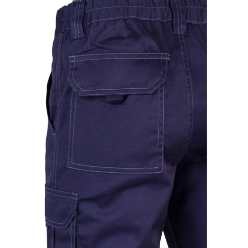 VL LUGH. Calças stretch multibolsos (240g/m²) em algodão (46%), EME (38%) e poliéster (16%)