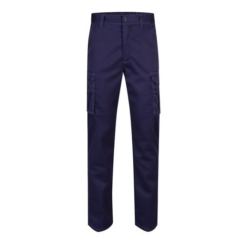 VL LUGH. Calças stretch multibolsos (240g/m²) em algodão (46%), EME (38%) e poliéster (16%)