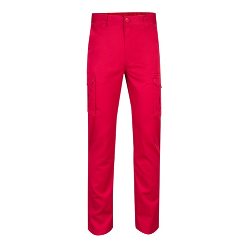 VL LUGH. Calças stretch multibolsos (240g/m²) em algodão (46%), EME (38%) e poliéster (16%)