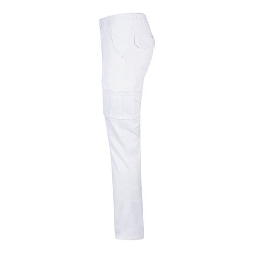 VL LUGH. Calças stretch multibolsos (240g/m²) em algodão (46%), EME (38%) e poliéster (16%)
