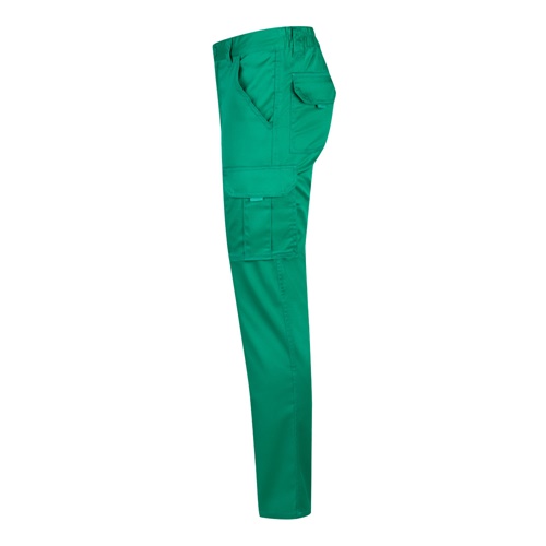 VL LUGH. Calças stretch multibolsos (240g/m²) em algodão (46%), EME (38%) e poliéster (16%)
