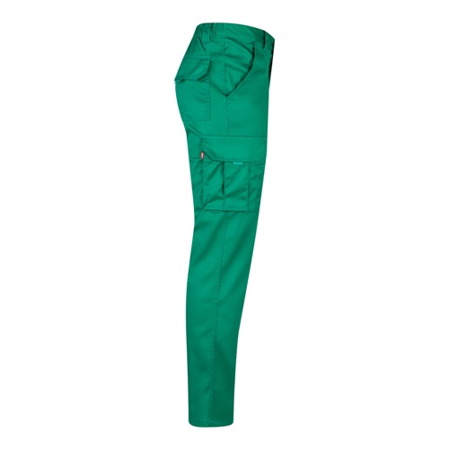 VL LUGH. Calças stretch multibolsos (240g/m²) em algodão (46%), EME (38%) e poliéster (16%)