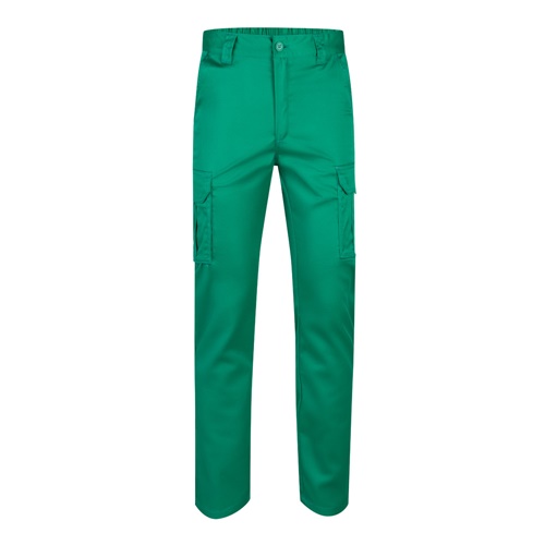 VL LUGH. Calças stretch multibolsos (240g/m²) em algodão (46%), EME (38%) e poliéster (16%)