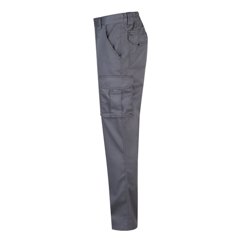 VL LUGH. Calças stretch multibolsos (240g/m²) em algodão (46%), EME (38%) e poliéster (16%)