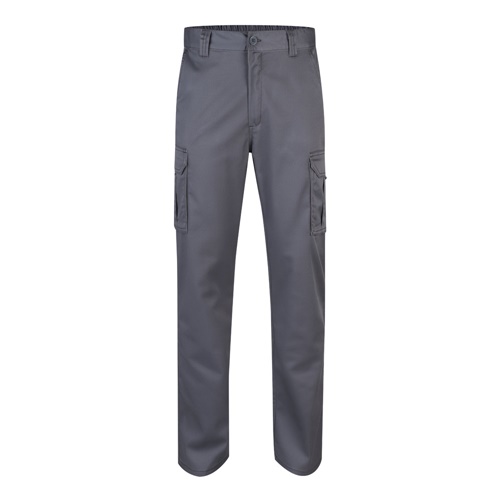 VL LUGH. Calças stretch multibolsos (240g/m²) em algodão (46%), EME (38%) e poliéster (16%)