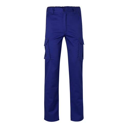 VL LUGH. Calças stretch multibolsos (240g/m²) em algodão (46%), EME (38%) e poliéster (16%)