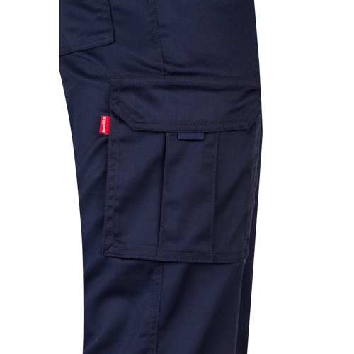 VL LUGH. Calças stretch multibolsos (240g/m²) em algodão (46%), EME (38%) e poliéster (16%)