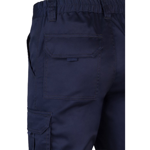 VL LUGH. Calças stretch multibolsos (240g/m²) em algodão (46%), EME (38%) e poliéster (16%)