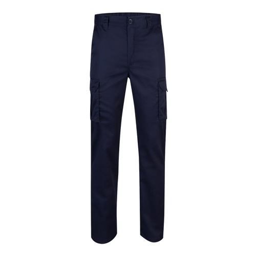 VL LUGH. Calças stretch multibolsos (240g/m²) em algodão (46%), EME (38%) e poliéster (16%)