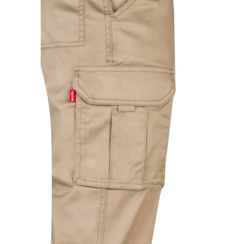 VL LUGH. Calças stretch multibolsos (240g/m²) em algodão (46%), EME (38%) e poliéster (16%)