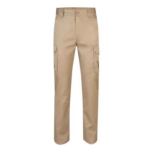 VL LUGH. Calças stretch multibolsos (240g/m²) em algodão (46%), EME (38%) e poliéster (16%)