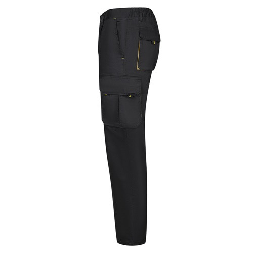 VL HYPNOS. Calças bicolor em sarja multibolsos (200g/m²), em algodão (35%) e poliéster (65%)