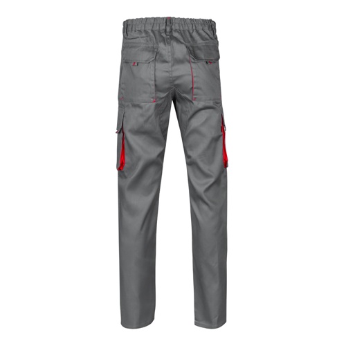 VL HYPNOS. Calças bicolor em sarja multibolsos (200g/m²), em algodão (35%) e poliéster (65%)