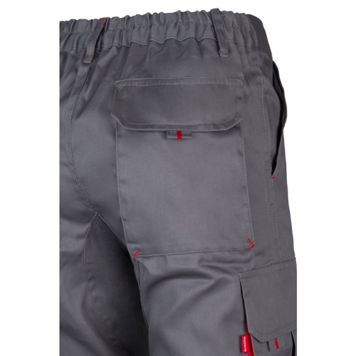 VL HYPNOS. Calças bicolor em sarja multibolsos (200g/m²), em algodão (35%) e poliéster (65%)
