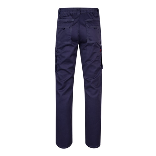 VL PAN. Calças stretch multibolsos (290g/m²), em algodão (46%), EME (38%) e poliéster (16%)