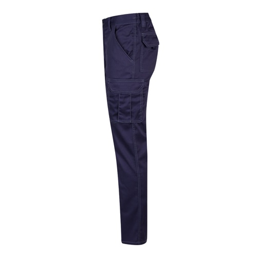 VL PAN. Calças stretch multibolsos (290g/m²), em algodão (46%), EME (38%) e poliéster (16%)