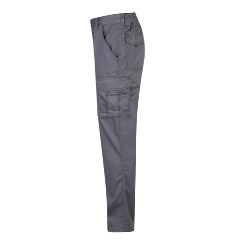 VL PAN. Calças stretch multibolsos (290g/m²), em algodão (46%), EME (38%) e poliéster (16%)