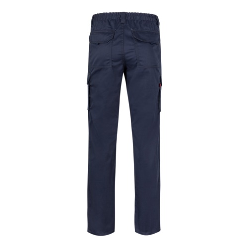 VL PAN. Calças stretch multibolsos (290g/m²), em algodão (46%), EME (38%) e poliéster (16%)