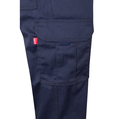 VL PAN. Calças stretch multibolsos (290g/m²), em algodão (46%), EME (38%) e poliéster (16%)