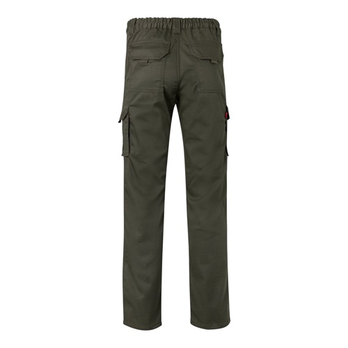 VL PAN. Calças stretch multibolsos (290g/m²), em algodão (46%), EME (38%) e poliéster (16%)