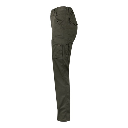 VL PAN. Calças stretch multibolsos (290g/m²), em algodão (46%), EME (38%) e poliéster (16%)