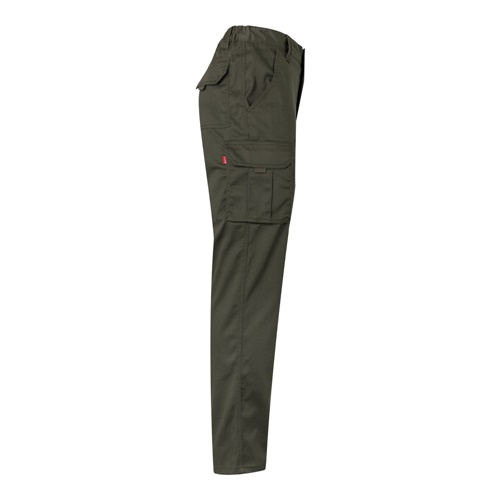 VL PAN. Calças stretch multibolsos (290g/m²), em algodão (46%), EME (38%) e poliéster (16%)