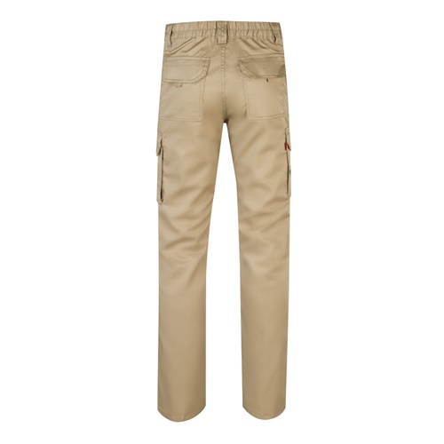 VL PAN. Calças stretch multibolsos (290g/m²), em algodão (46%), EME (38%) e poliéster (16%)
