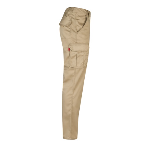 VL PAN. Calças stretch multibolsos (290g/m²), em algodão (46%), EME (38%) e poliéster (16%)