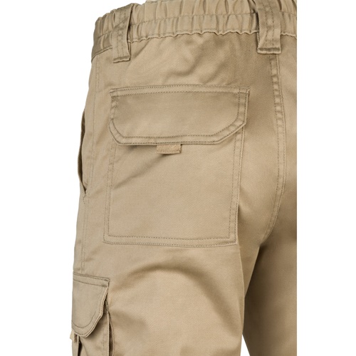 VL PAN. Calças stretch multibolsos (290g/m²), em algodão (46%), EME (38%) e poliéster (16%)